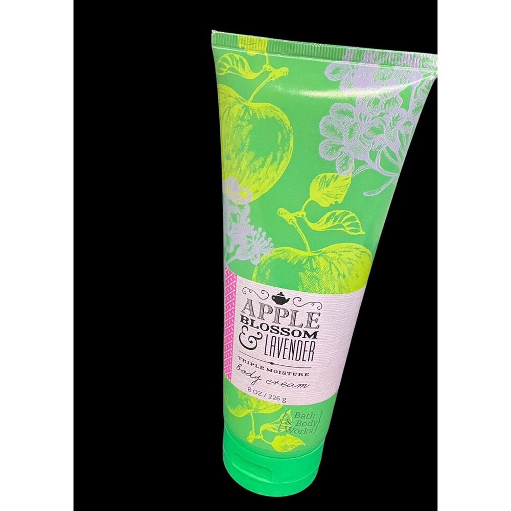 Bath & Body Works Apple Blossom & Lavender Tripple Moisturizer Body Cream 8 oz‎